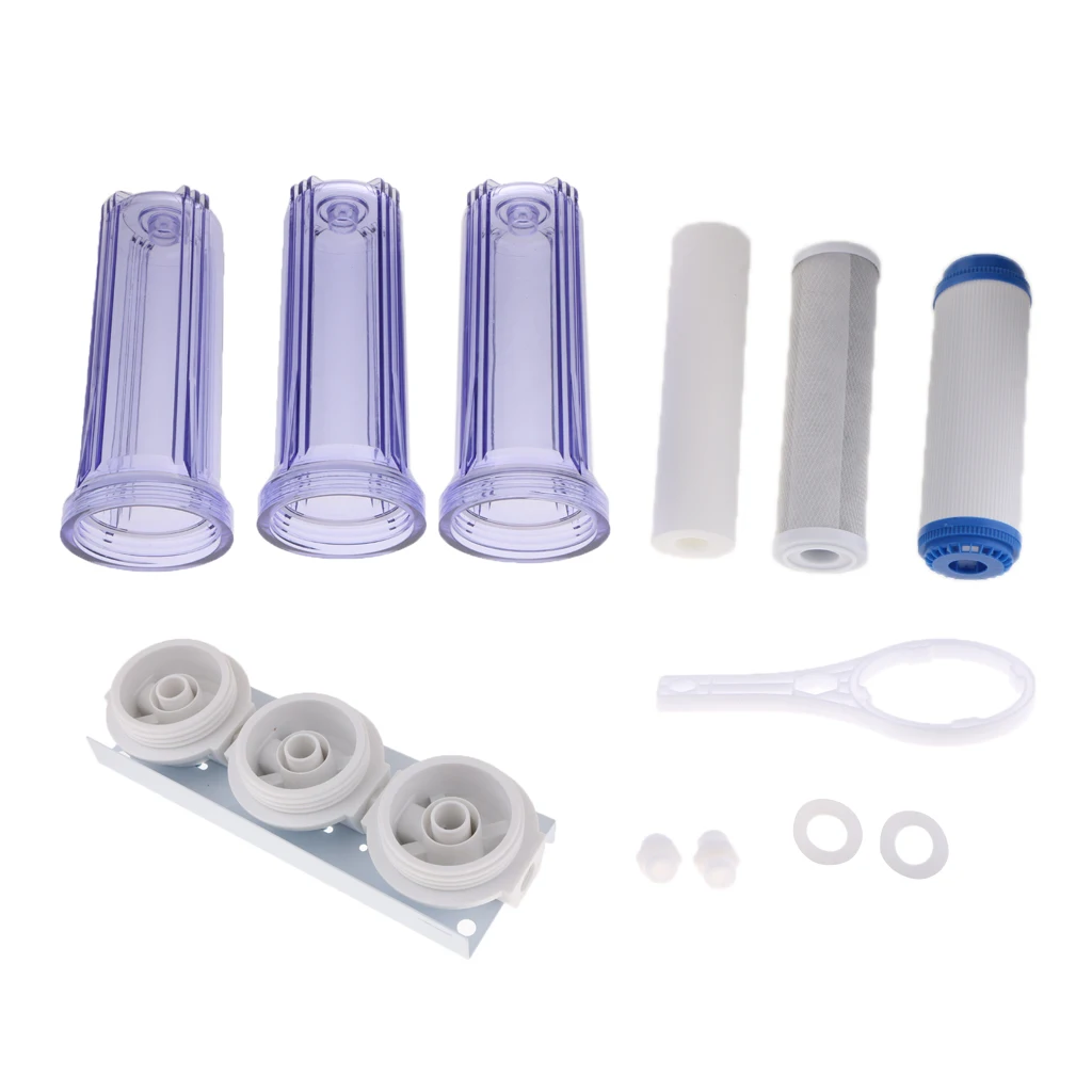 10 inch transparent bottle UDF pre-filter for Water Household Drinking Water Filter Replacement