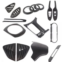 For Mazda MX-5 MX5 ND 2016-2024 ABS carbon fibre Interior Kit Dashboard Console Gear Shift Panel Cover Trim Stickers