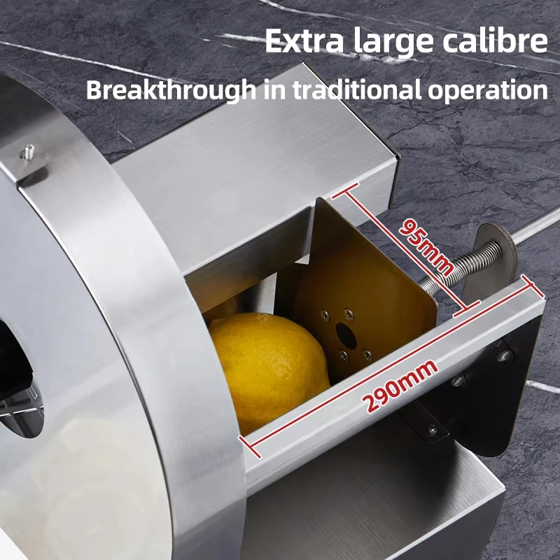 Affettatrice per verdure commerciale Taglierina automatica per frutta e verdura, robot da cucina industriale Spessore regolabile 0,2 mm-8 mm