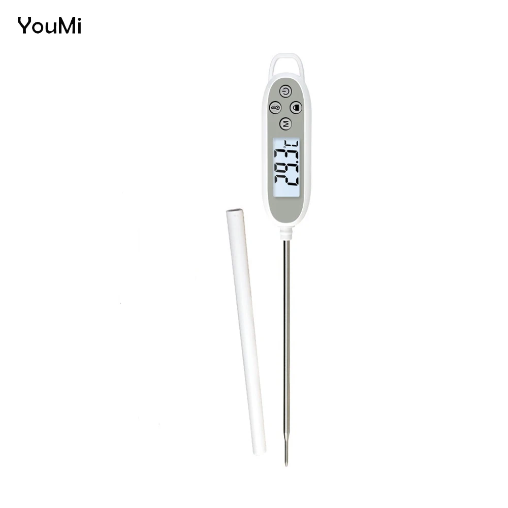 YouMi 5S Fast Reading Digital Kitchen Cooking Meat BBQ Thermometer For Milk Candy With Lock & Max/Min Record Function