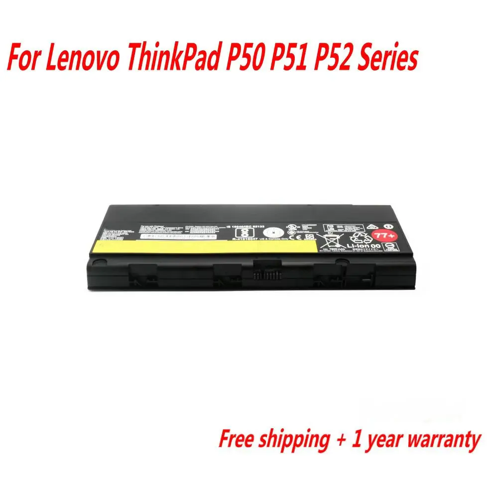 

11.25V 90Wh Laptop Battery For Lenovo Thinkpad P50 P51 P52 00NY490 00NY491 00NY492 SB10H45075 SB10H45076 SB10H45077 SB10H45078