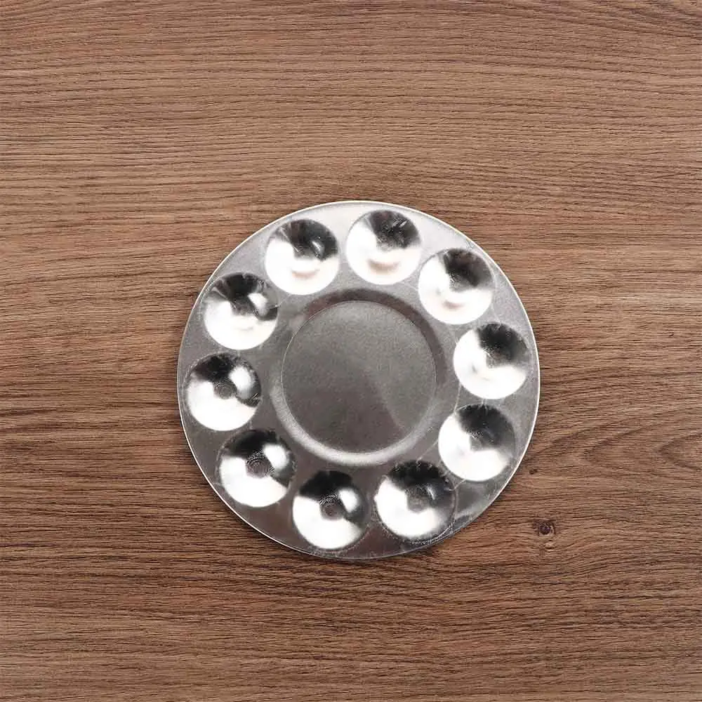 Watercolor Aluminum Craft Round Artist Draw Tray Palette Paint Tray Painting Supplies