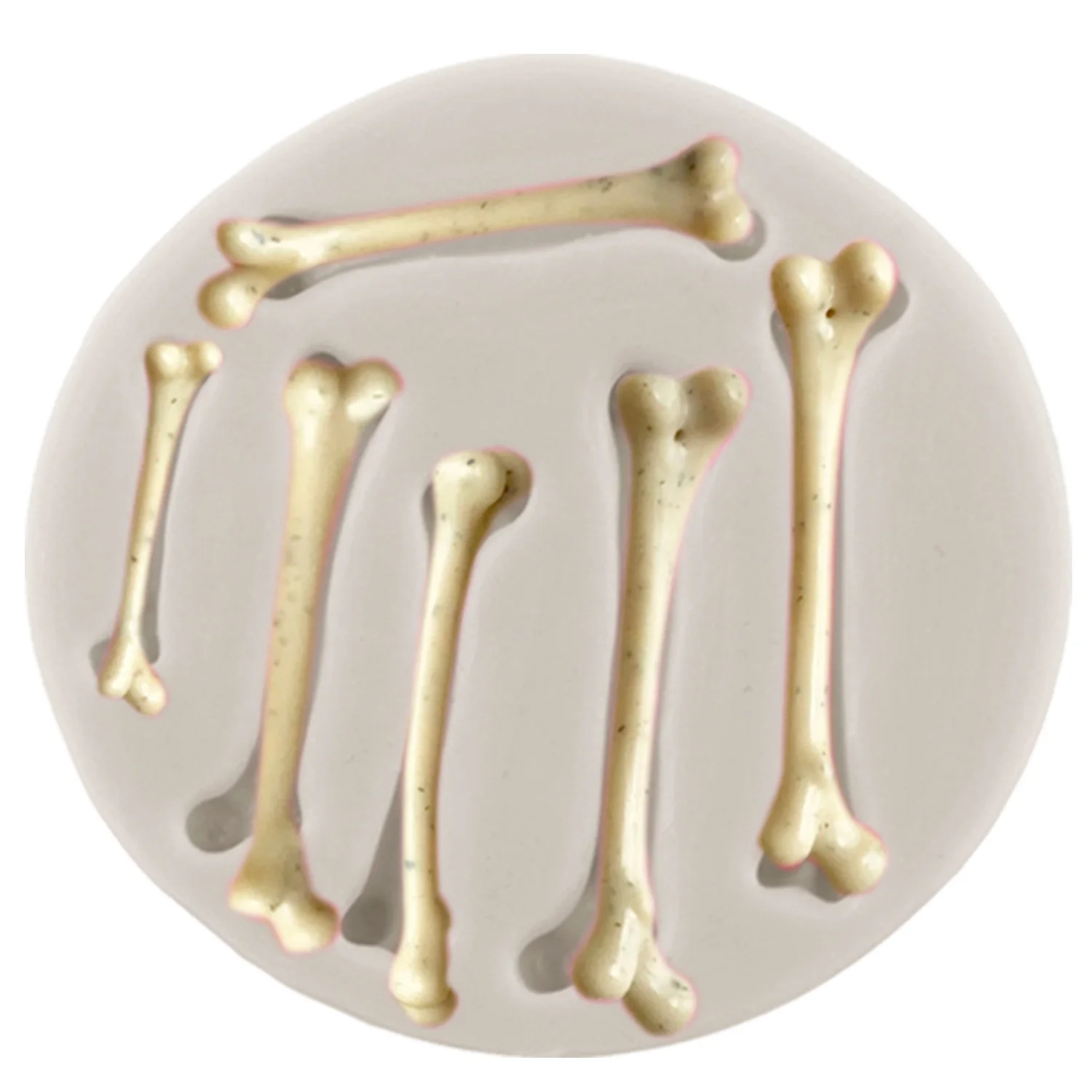 3D Bone Silicone Mold Halloween Cupcake Topper Fondant Molds Cake Decorating Tools Polymer Clay Candy Chocolate Gumpaste Moulds