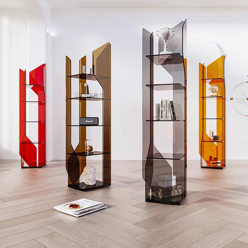 

Transparent Acrylic Display Stand Box Repisas Aesthetic Bedroom Living Room Shelves Organizer Corner Book Repisa Room Decoration