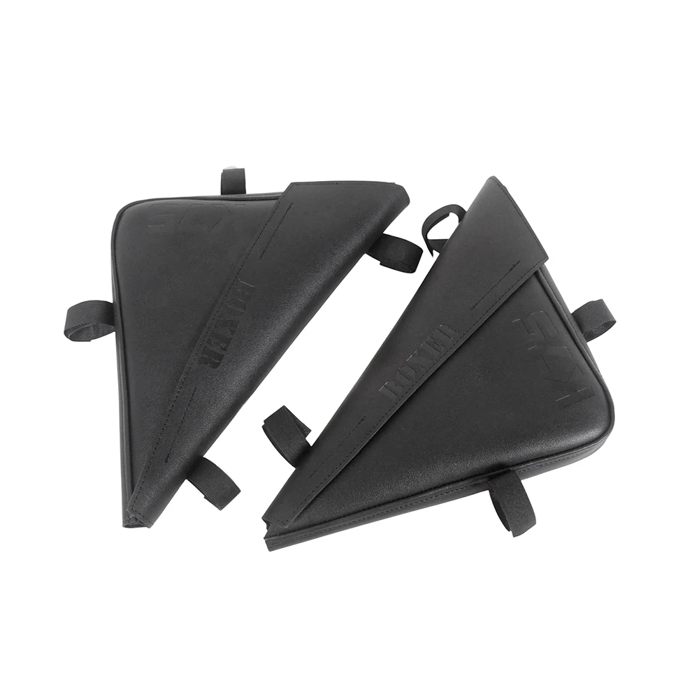 MOTO4U For BMW K100 K75 Triangle Bevel Side Bag Motorcycle Bag Saddle Side Bags Artificial Leather Bag Tool Accessories