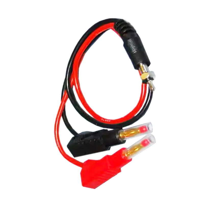 Enchufe de arranque brillante, Cable de carga RC, Cable de plomo a 4,0mm, chapado en oro, Conector de enchufe Banana blindado apilable, 22AWG, 30cm