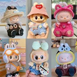 Labubu Sit-Down Party Series Doll Clothes Kawaii Vinyl Doll Pendant The Monsters Cloth Filled Accessories Labubu Cos Girl Gifts