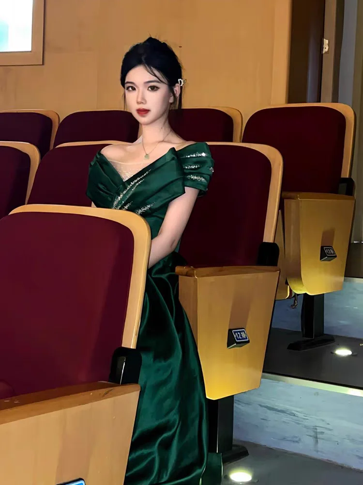 Ele een vestido de noite para mulheres high-end luxo adulto cerimônia desempenho dr banquete anfitrião exame de música vocal