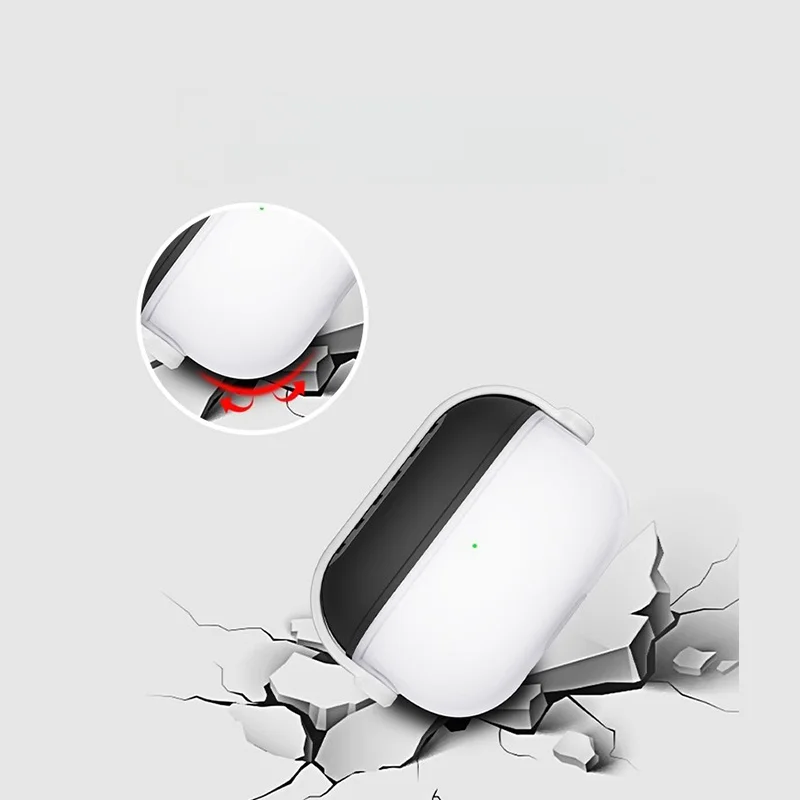 Per custodia AirPods Pro 3 con blocco sicuro Design carino per cuffie musicali con kit di pulizia Cover morbida in silicone per AirPods Pro 3