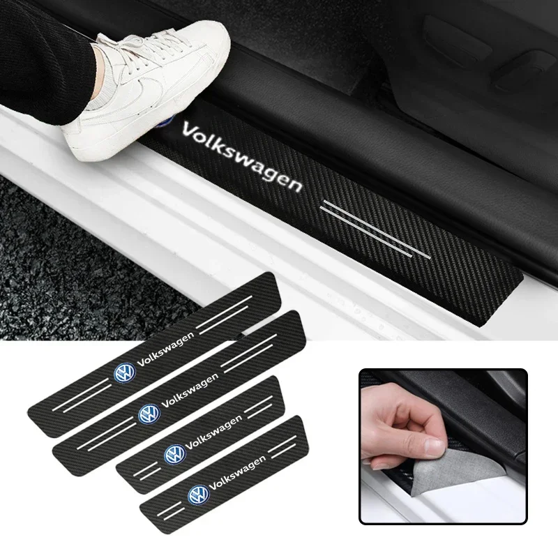 

Новинка 2026 года: высококачественные наклейки-защита на пороги из углеродного волокна для VW Golf, Amarok, Phaeton, T5, Teramont, ID3