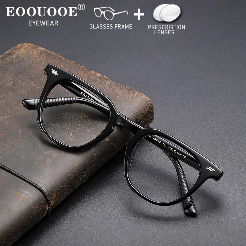 

Acetate Handmade Optical Glasses Prescription Myopia Hyperopia Lenses Multifocal Progressive Recipe Anti-Reflective 1.56 1.61