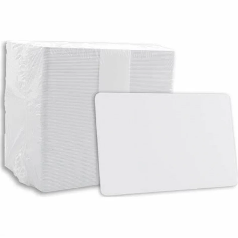 

100pcs a lot CR80 30 Mil blank white pvc card plastic hi-co id badge magnetic stripe blank card