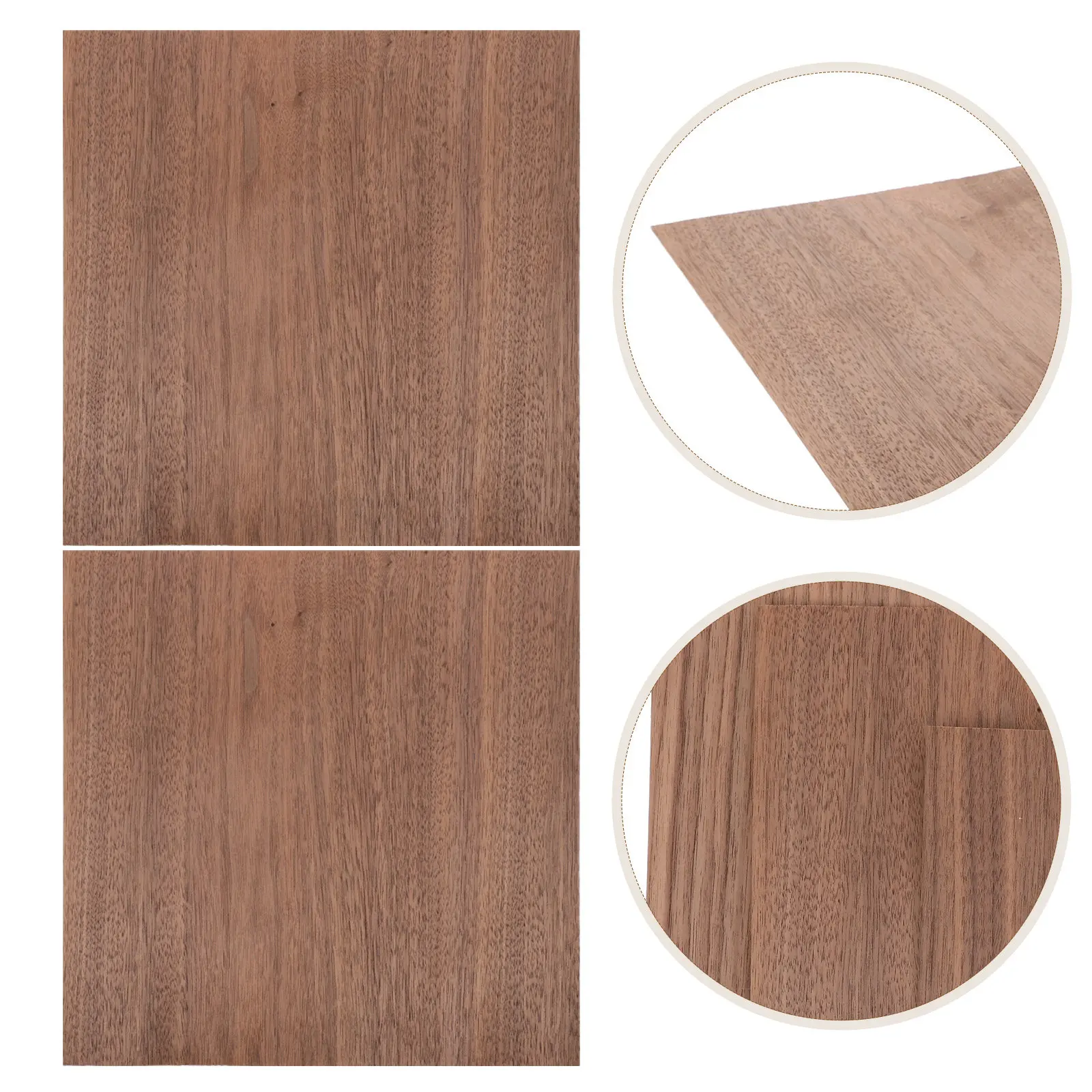 Walnut Wood Sheets 3pcs 11.8x11.8in Thick Hardwood Boards for Carving, DIY Crafts & Home Decor