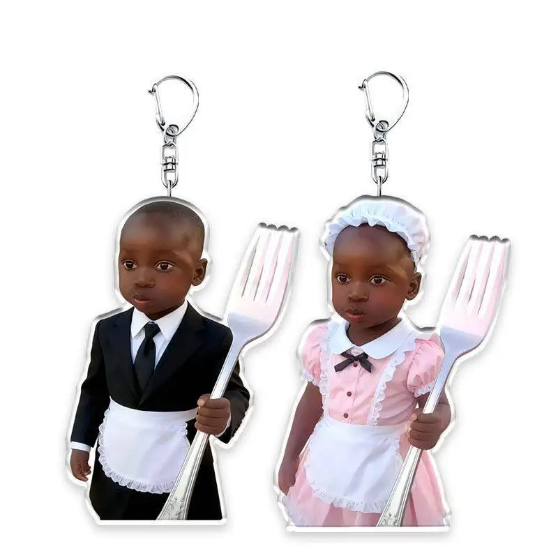 Recycelter Acryl-Schlüsselanhänger für Elan Anime-Zubehör Schlüsselanhänger Cartoon Klassischer Rucksack-Anhänger Niedliche Dekoration Paar-Anhänger Geschenk