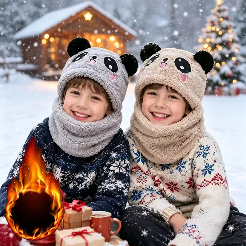 Baby Mittens Scratch - Cartoon-Mütze für Mädchen und Jungen, Schal,