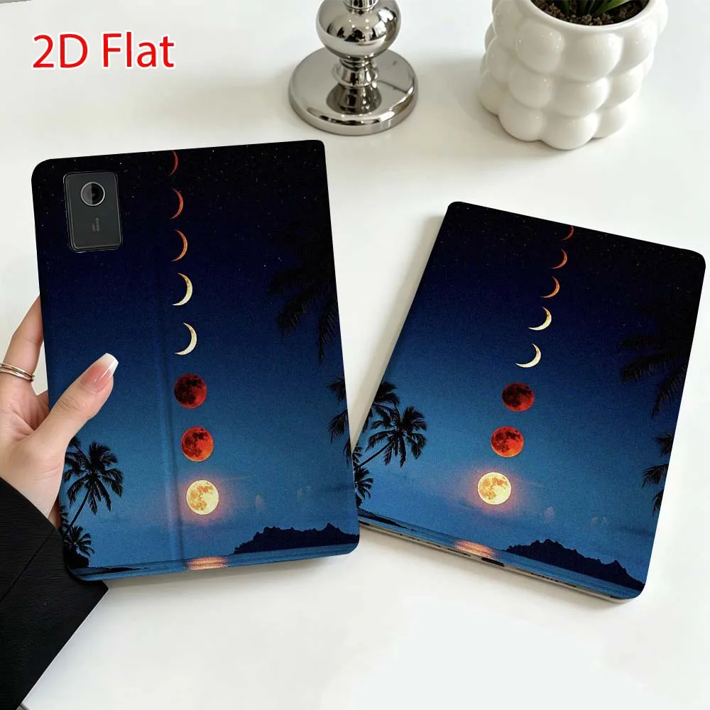 Moon Lake Pattern Soft For Lenovo Xiaoxin Pad Pro Tab P12 P11 11 13 11.2 inch K11 Plus Pen Tray Tablet Case