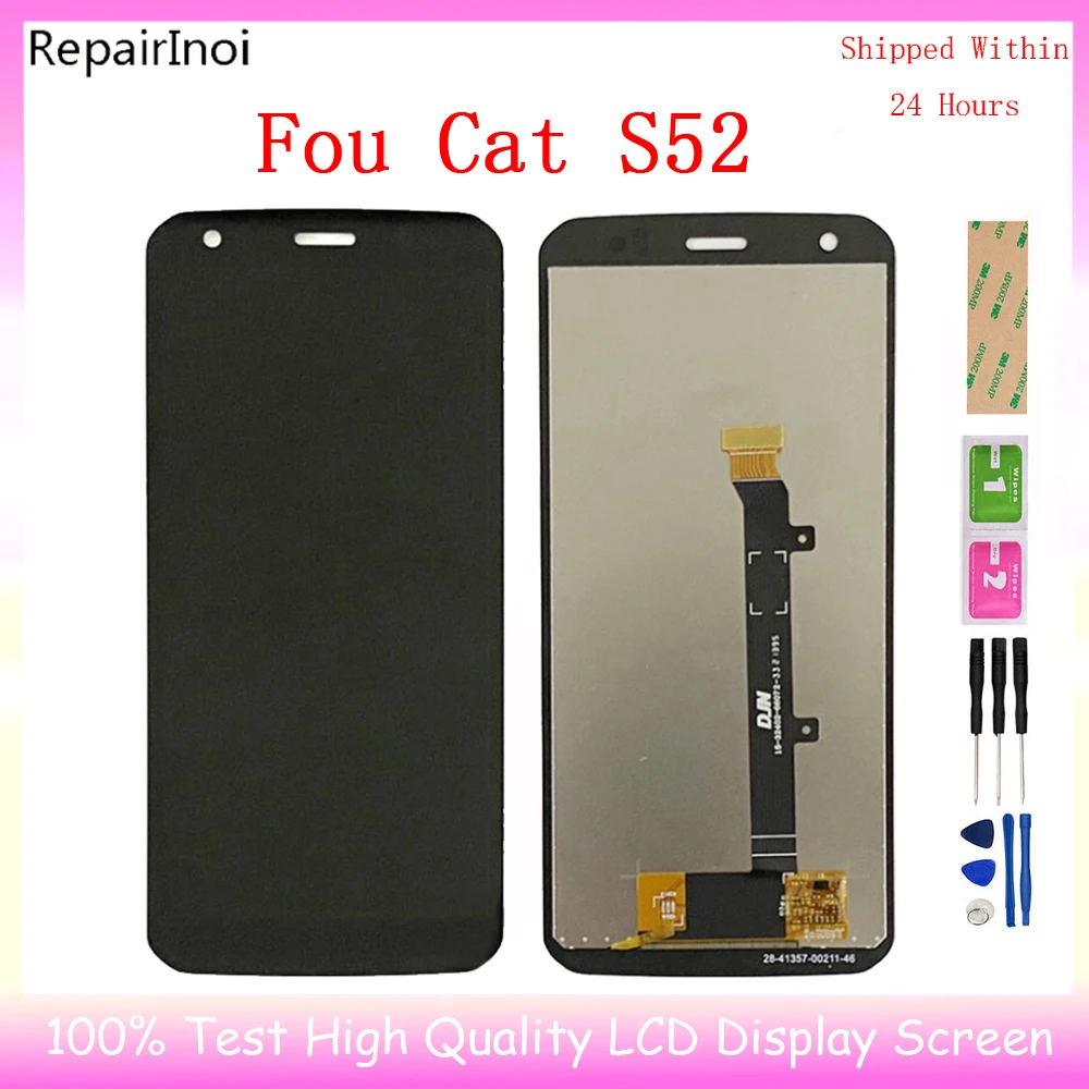 LCD For Caterpillar Cat S31 S32 S41 S42 S52 S53 S60 S61 S75 S48C S62 Pro Display LCD Touch Screen Digitizer Assembly Replacement