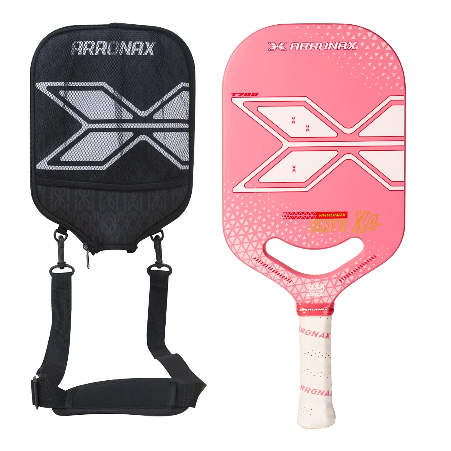 Arronax Pickleball Paddle T700 Carbon Fiber 360 Thermoformed Proto Molding Perimeter Texture Surface Edgeless Power Paddle