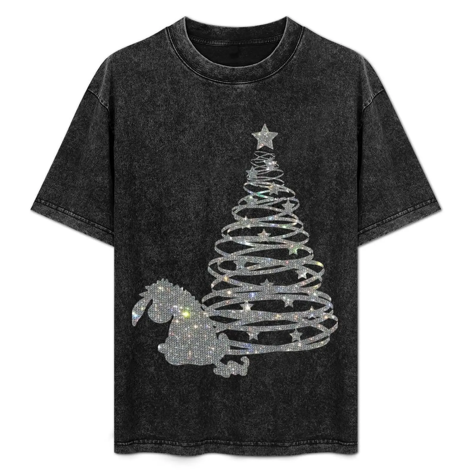 

Sparkle Christmas Donkey T-Shirt Work Outdoor Short Sleeve Tee