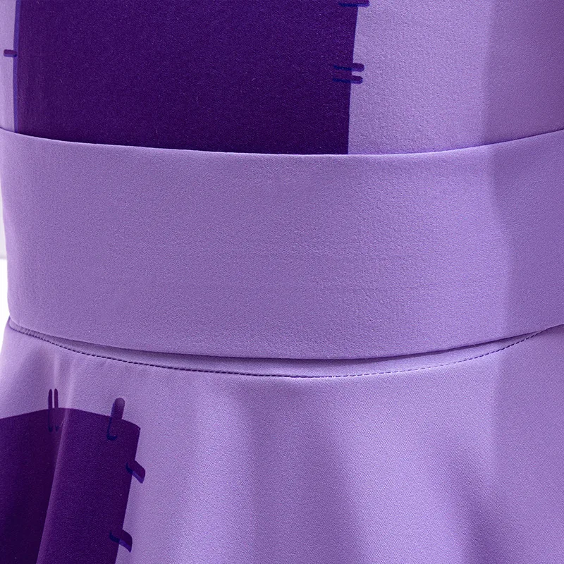 أزياء أنيمي السيرك الرقمي المذهل راجاثا التأثيرية للأطفال والبنات فستان الأرجواني بدلة الهالوين الزي الموحد