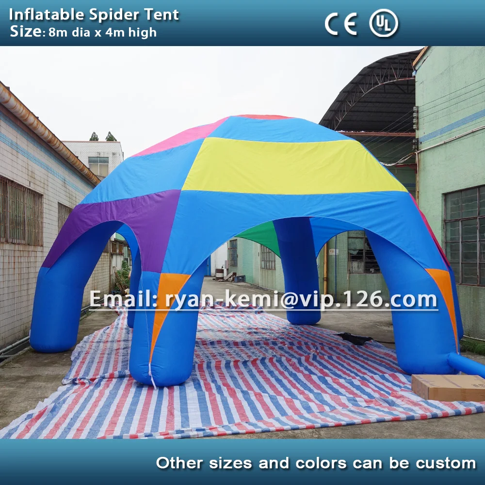 8m Multi Colors Inflatable Dome Tent For Outdoor Party Events Car Exhibition Commercial Conference Trade Show Portable Marquee