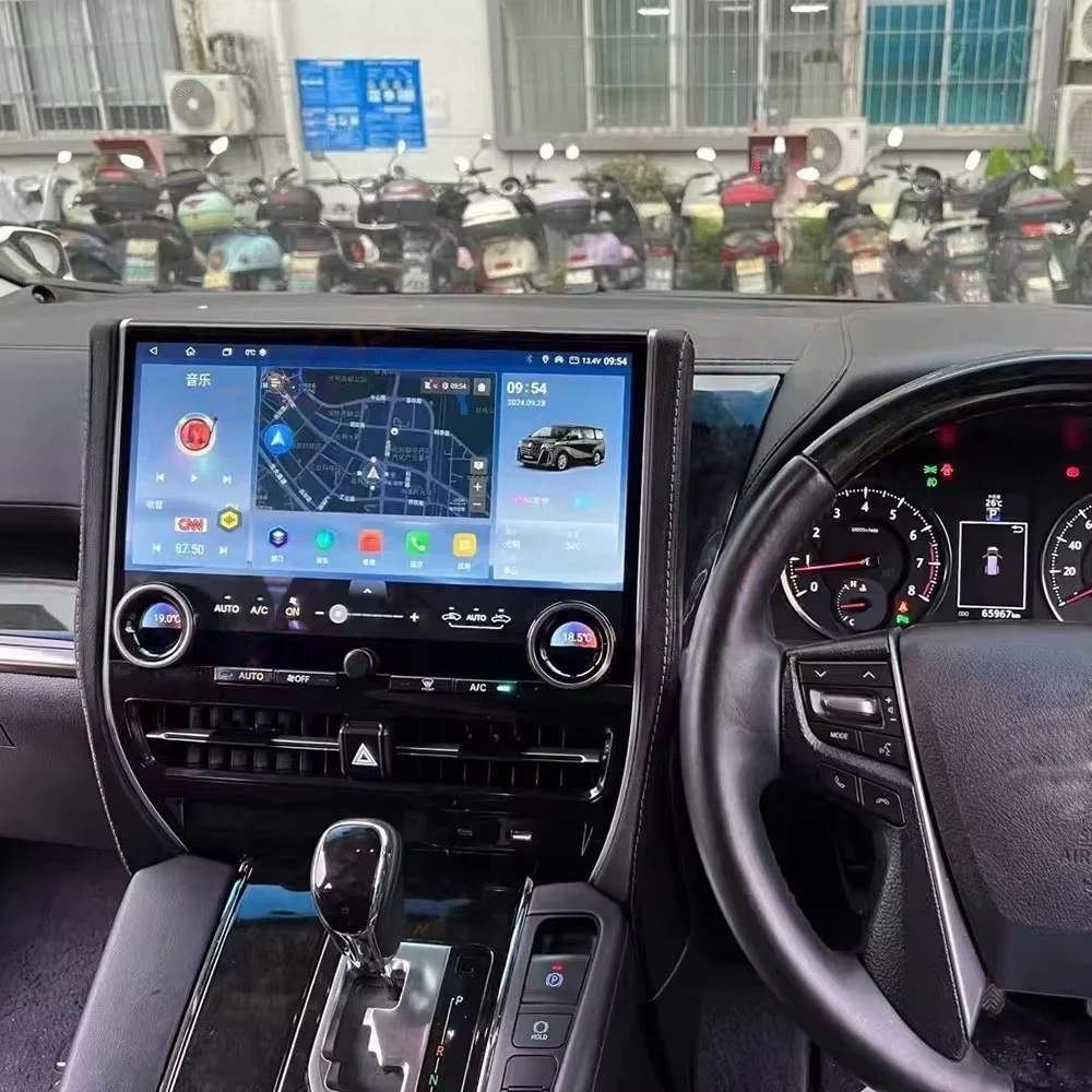 14.9inch All-new Car Radio Android For Toyota Alphard 30 Series 2015-2020 Upgraded To 40 Series CarPlay Video Player GPS Stereo