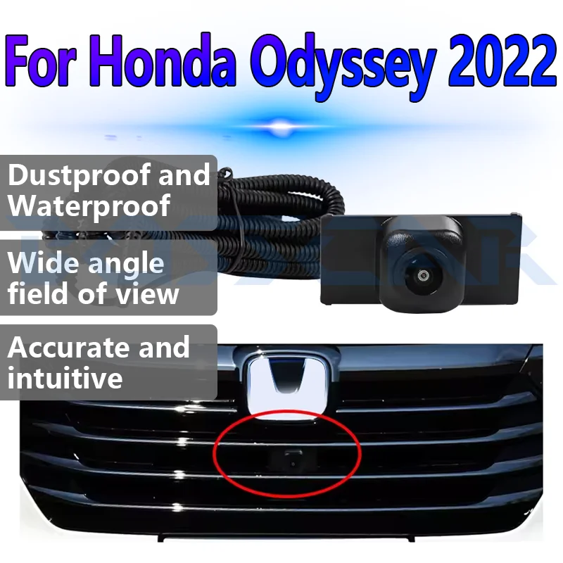 

Для Honda Odyssey 2022 AHD камера переднего вида 1080P ночного видения водонепроницаемая 150 ° Объектив «рыбий глаз» для мониторинга парковки, автомобильные аксессуары