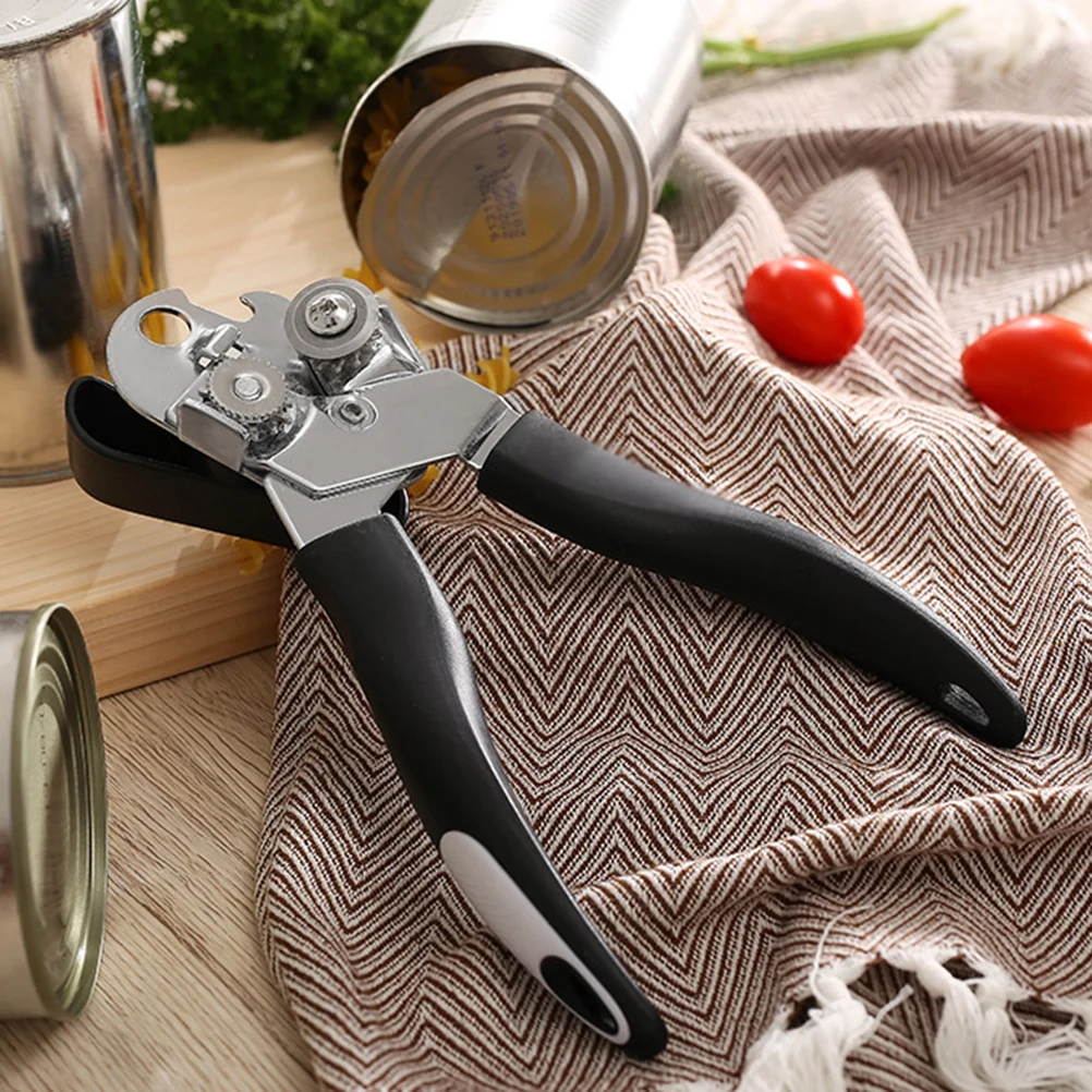 

Stainless Steel Can Tin Jar Lid for Family Restaurant Non-Slip Handle Ergonomic Design Easy Open Convenient Storage Jar