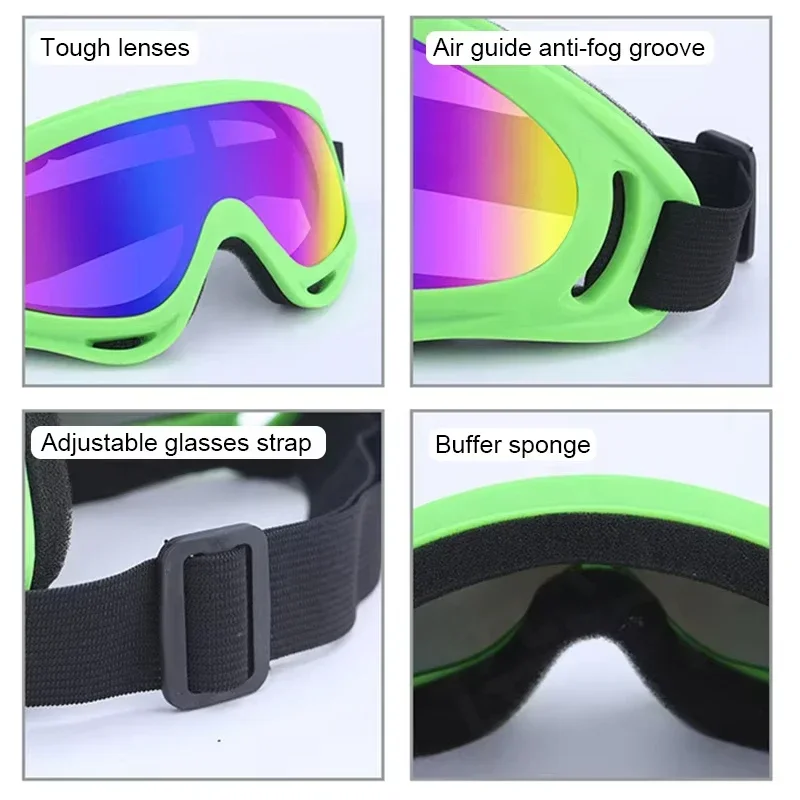 

Ski Goggles, Bicycle And Motorcycle Windproof Goggles, Anti-fog UV400 Snowboard Snow, Winter Outdoor Sports Ski Goggles