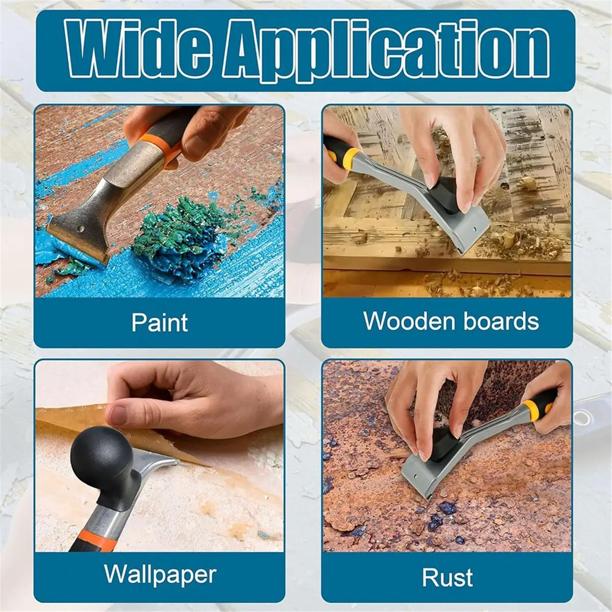 

2,5-дюймовые лезвия для карбонового скребка, 2 шт., двусторонние сменные стальные лезвия для скребка