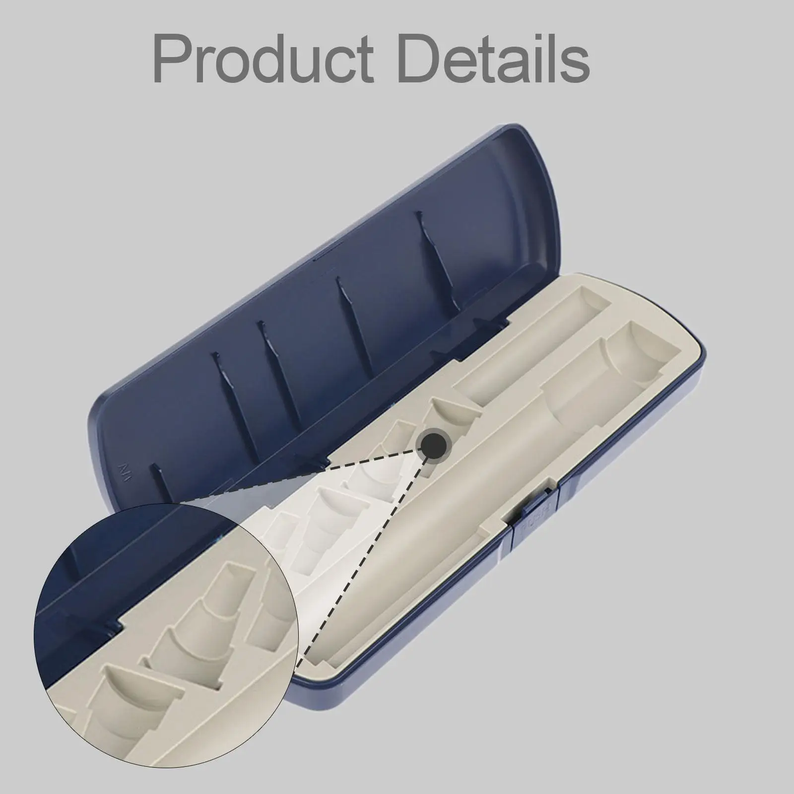 Estojo organizador de canetas para viagem, recipiente de armazenamento de acessórios pequenos de alto desempenho