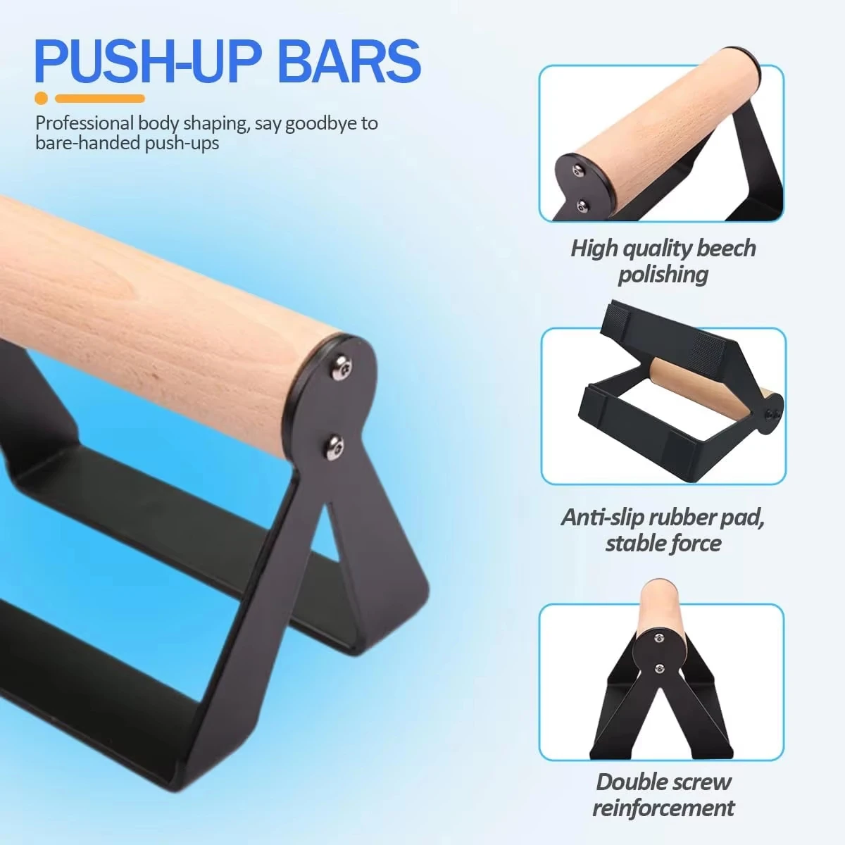 Home Gym Push‑Up Stand Solid M - Home Gym Body Solid 评论和价格
