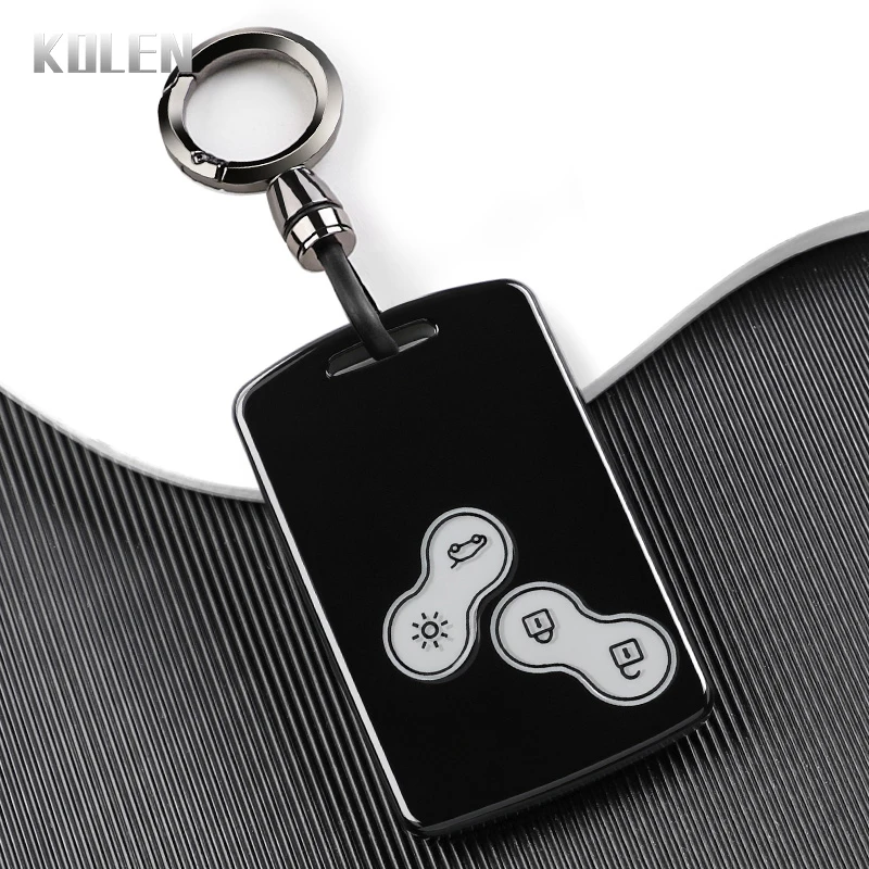 New TPU Car Card Key Case Cover For Renault Clio Laguna Koleos Megane Fluence Zoe Scenic Captur Card Protected Keychain Shell