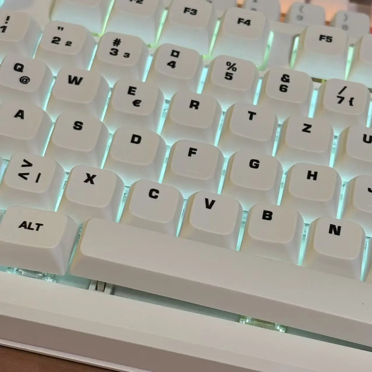 

Minimalist White Office Keycaps German Layout 120 Keys Xda Highly Sublimated Personalized Games Mechanical Keyboard Keycaps