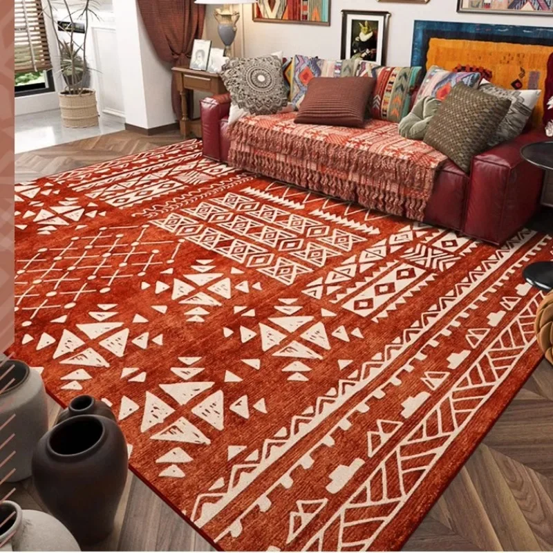 National Style Decorate Large Area Living Room Carpet Coffee Table Soft Rug Thickened Bedroom Bedside Plush Mat Ковер Tapis 러그