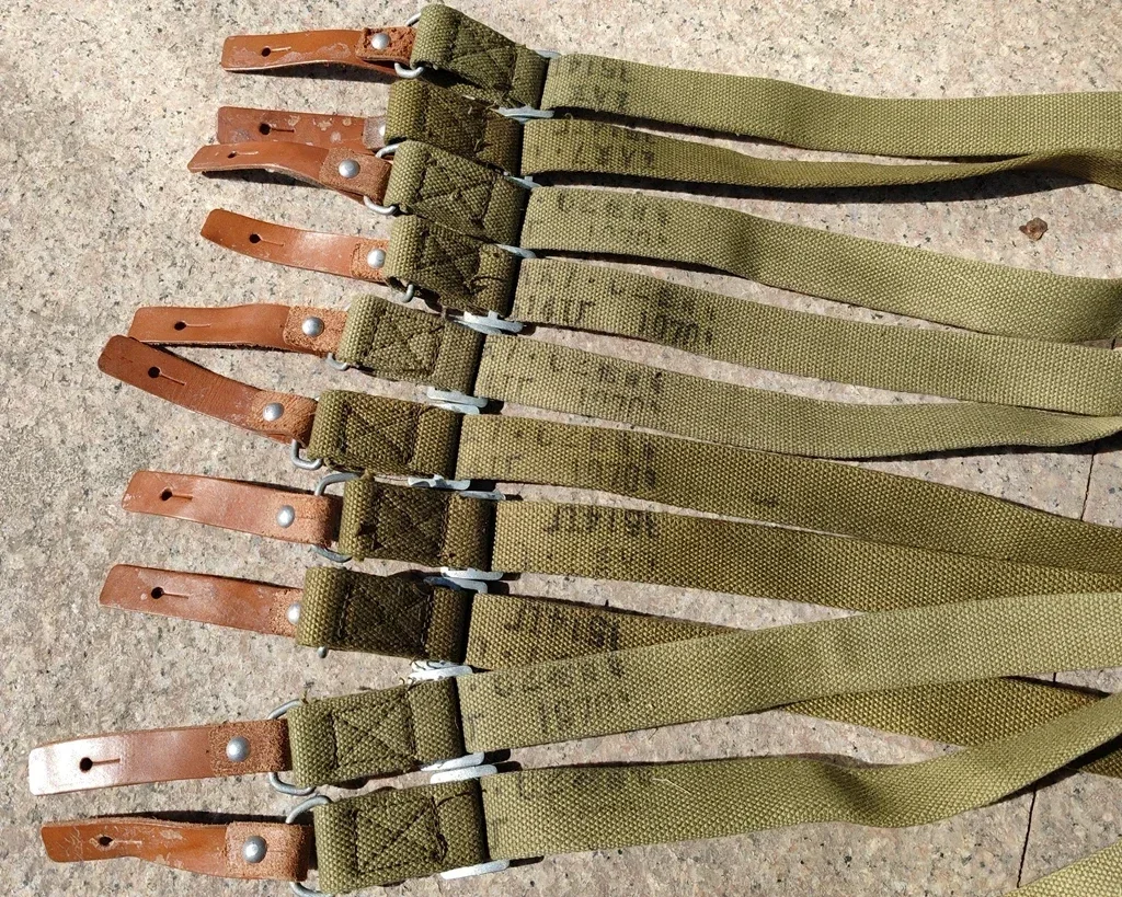 حمالة مسدس قماشية أصلية نادرة من SKS SURPLUS لعصر حرب فيتنام صينية PLA TYPE 56AK مع ختم مصنوع في السبعينيات #3