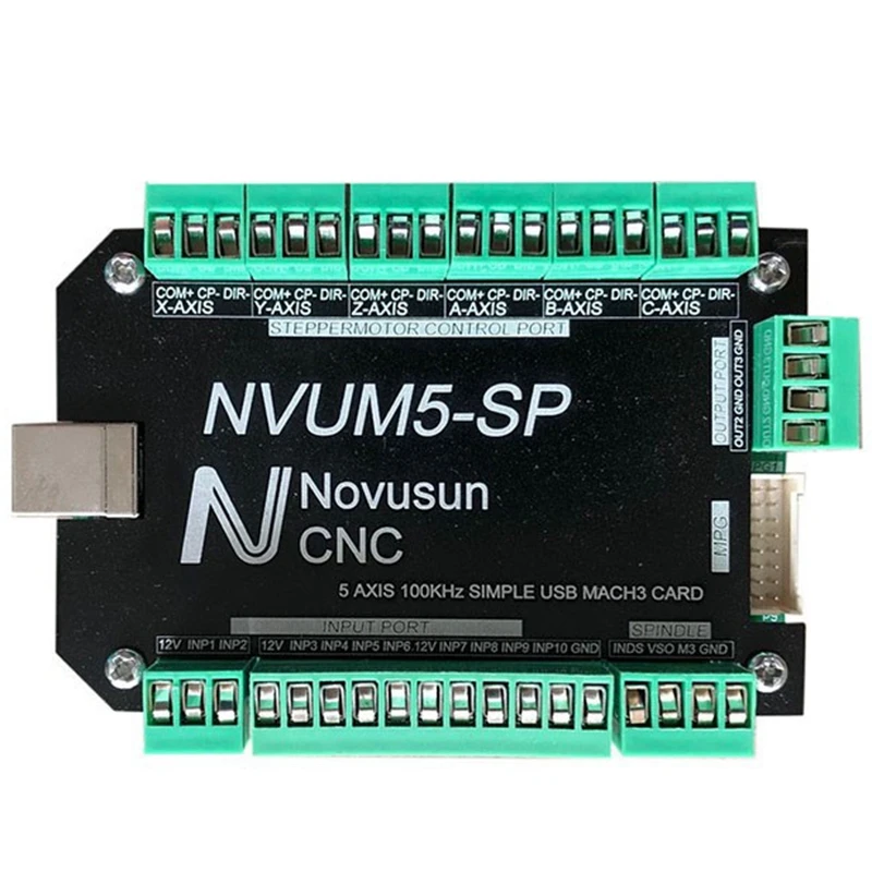 NVUM5-SP USB MACH3 Interface Board 5 Controller CNC 100Khz For Stepper Motor Tool Professional