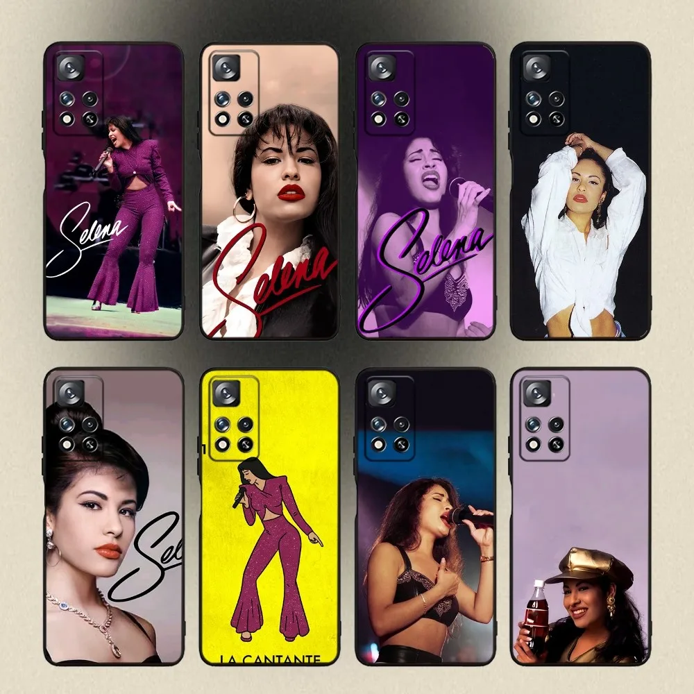 Selena Quintanilla Latin Artist 90s Phone Case For Samsung Galaxy A20,A21s,A22,A31,A32,A52,A53,A72,73,A80,A91 Soft Black Cover