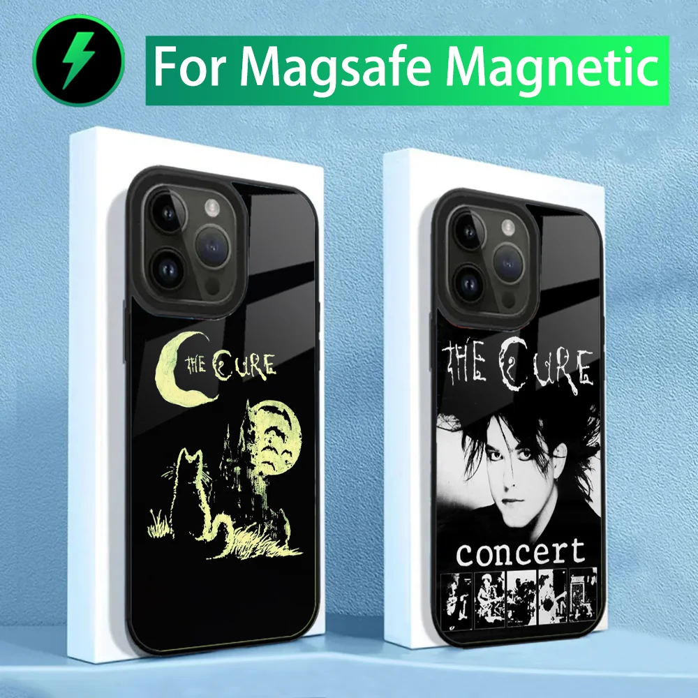 Rock The C-Cure Band Phone Case For iPhone 16,15,14,13,12,11,Plus,Pro,Max Mini Magsafe Magnetic Wireless Charging