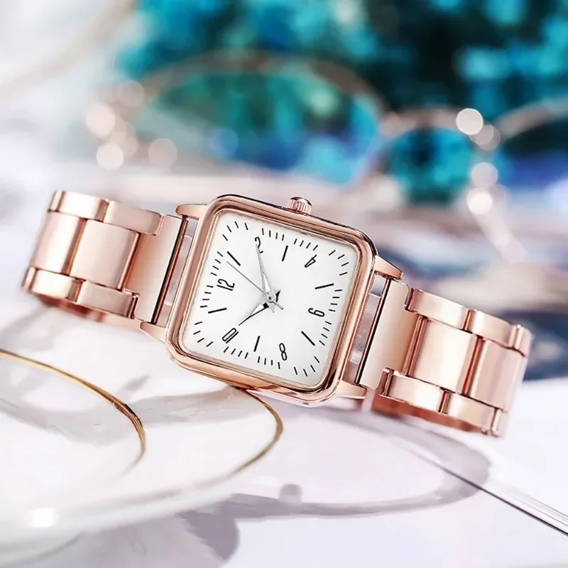 

Woman Watches Lover 2024 Noctilucent Digital Watch Women Square Female Clock Top Brand Luxury Golden Quartz WristWatch Reloj