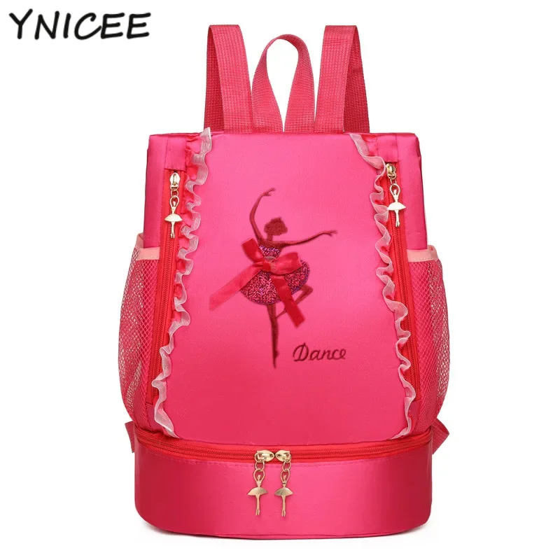 

Детский милый танцевальный мешок для девочек, платье-пачка, танцевальный рюкзак для девушек, женский рюкзак для латиноамериканских танцев, йоги, коснированных танцев, джаза, сумка для хранения