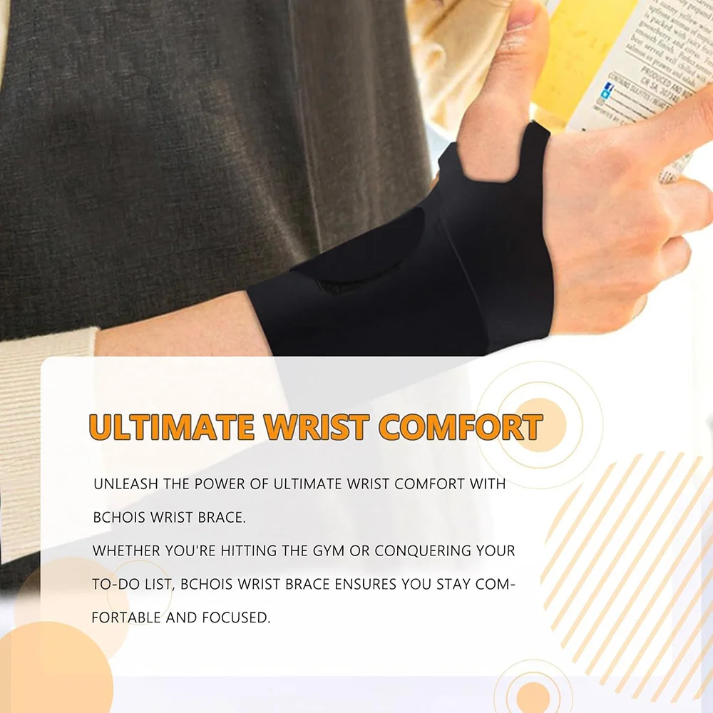 1Pcs Ultra-Thin Elastic Wrist Brace Wrist Wraps Breathable Nylon Sports Wristband Adjustable Wrist Support for Basketball Tennis