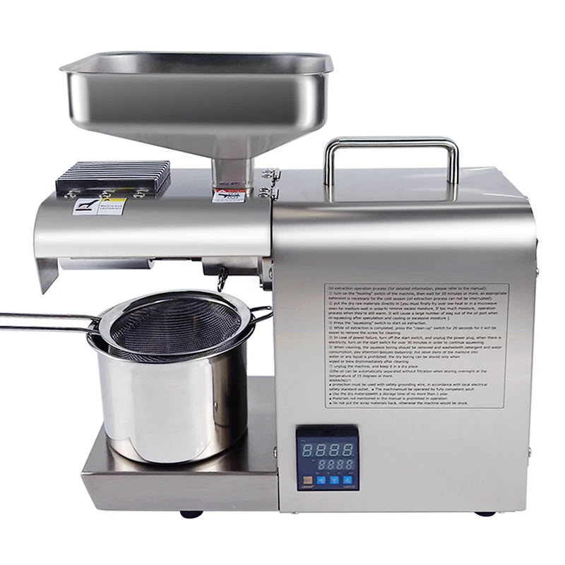 

Household Mini Commercial Electric Oil Press Small Home Oil Press Machine Price