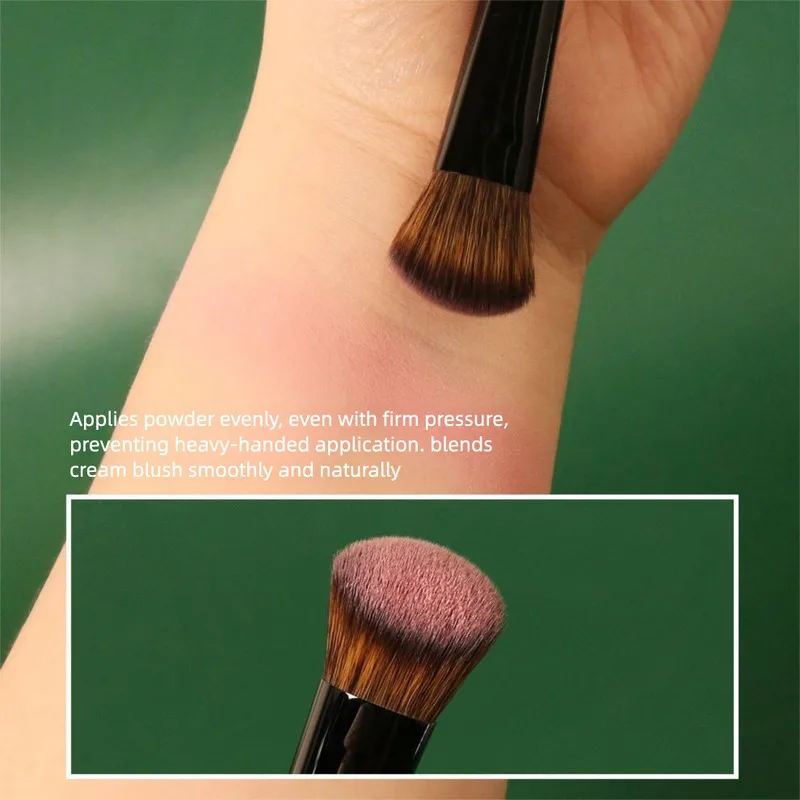Phantom M65S Anti-Aging Small Angled Blush Brush Soft Fiber Bristles Natural Makeup Application Cosmetic Tool