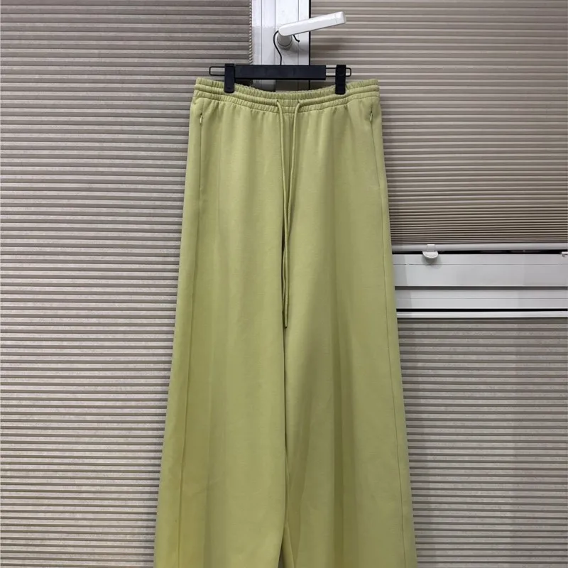 Wide Leg Pants Green Casual Hip Hop Skateboarding Pants Sweatpants