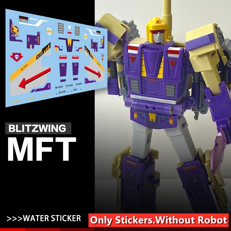 Water Sticker Upgrade Kit For Transformation MFT MS-28 Blitzwing Action Figure Accessories IN STOCK