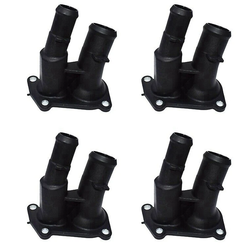 

4X Thermostat Housing Coolant Flange Fit For Ford C-Max Focus Fusion Mondeo Fiesta 2001-2012 1707050 2S6G-9K478-BC