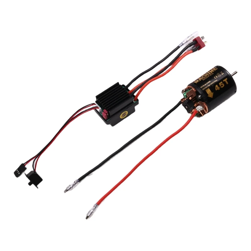 540 Brushed Motor 45T ESC Speed Control Combination Set Climb Drift Racing for 1/10 RC Cralwer/Boat