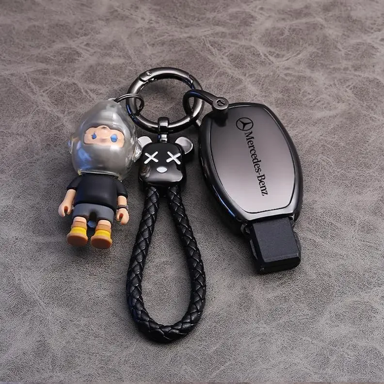 Car Key Fob Cover Case Keychain Holder For Mercedes Benz Accessories A200 C180 C200 C300 GLA250 GLC300 GLE400 GLE500