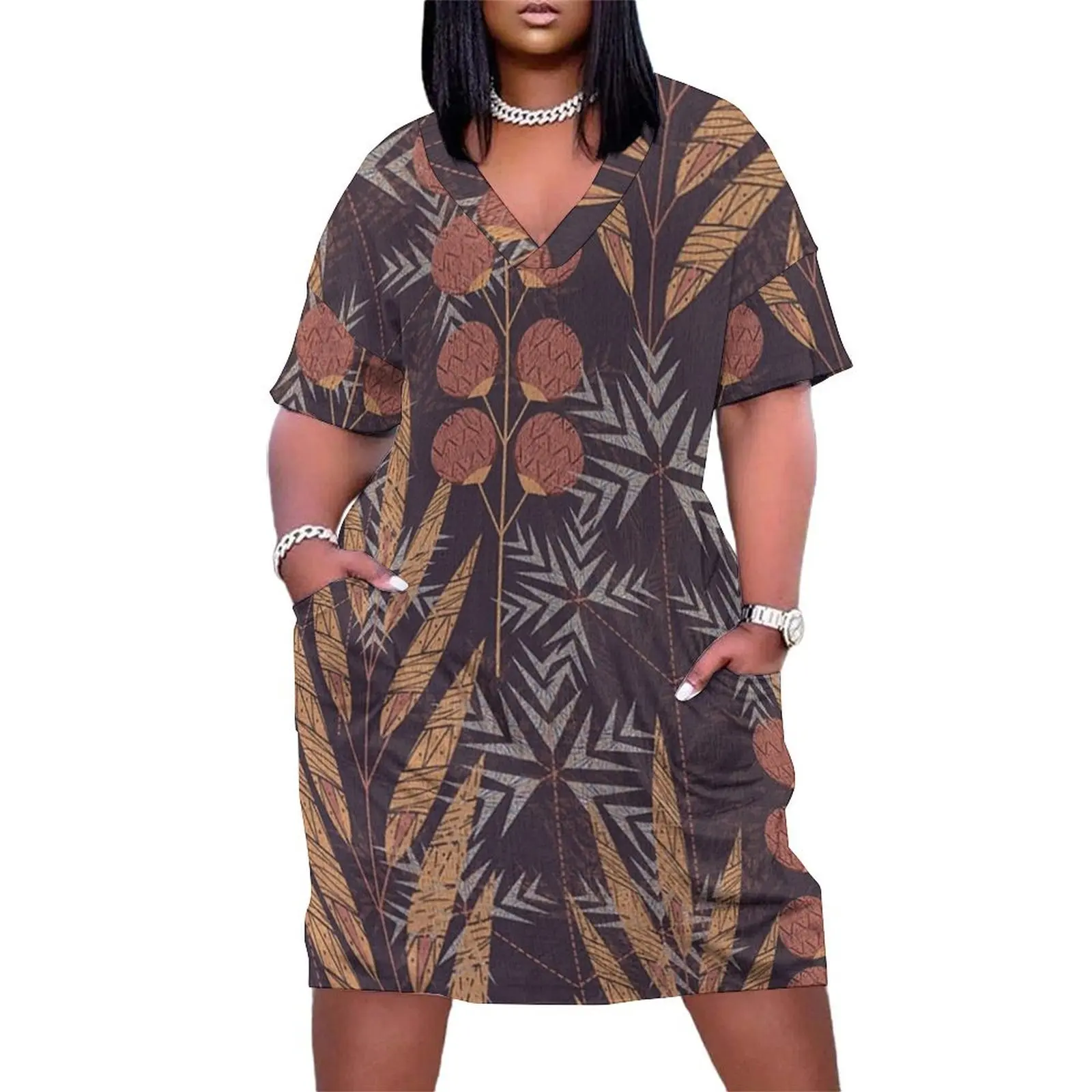 

pattern Loose Pocket Dress birthday dresses for women summer dress korean women